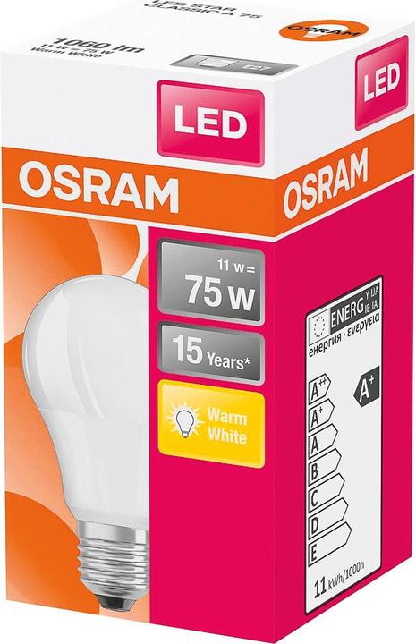 Actual product image Osram LED Monochrome (E27, 11 W, 1055 lm, 1 x, F)