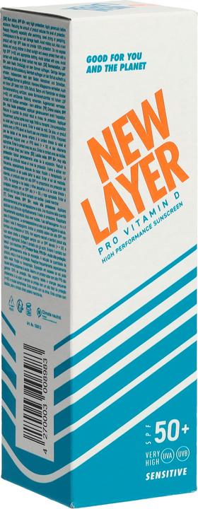 Produktbild New Layer Pro Vitamin D High Performance Sonnencreme LSF50+ sensitiv (Sonnencreme, SPF 50+, 200 ml, 252 g)