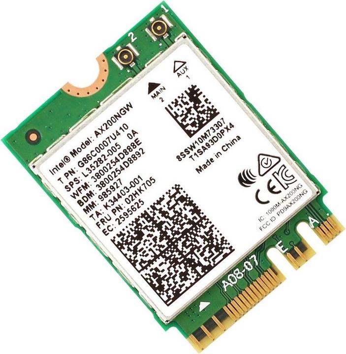 Immagine prodotto Intel Wi-Fi 6 AX200 non vPro (M.2 A Chiave, M.2 E Chiave)