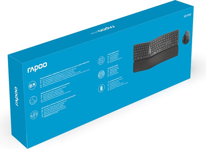 Produktbild Rapoo 8810M Ergonomic Deskset (CH, Kabellos)