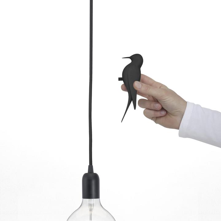 Actual product image Studio Macura Deco Letilo bird for lamp cable, Black