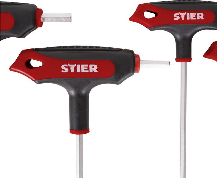 Immagine prodotto Stier Set di giraviti con impugnatura a T esagonali 2 - 10 mm 8 pezzi