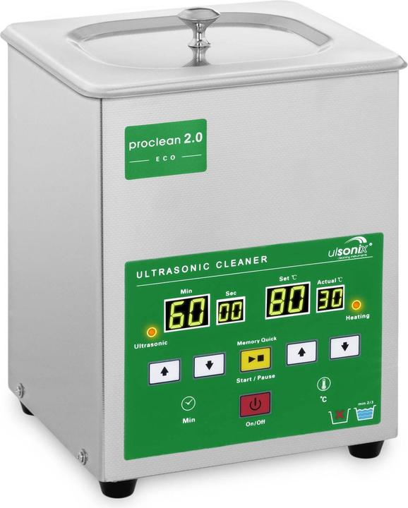 Ulsonix Ultrasonic Cleaner - 2 litres - 60 W - Memory-Quick Eco (40 kHz, 2000 ml)