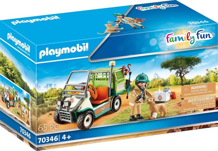 Produktbild Playmobil Zoo-Tierarzt mit Fahrzeug (70346, Playmobil Family Fun)