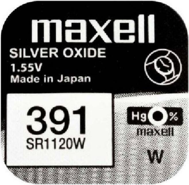 Actual product image Maxell Button cell SR1120W 10 pieces (10 pcs., SR55, 55 mAh)