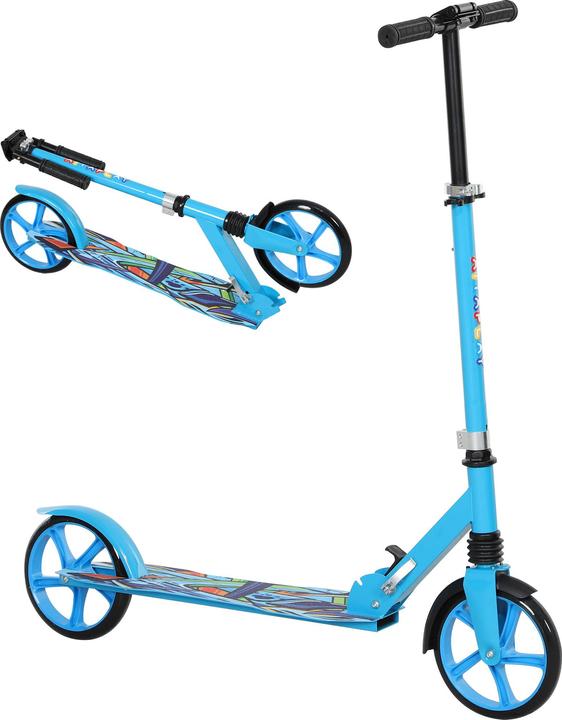 Aiyaplay Kinderscooter Kunststoff, Metall Blau