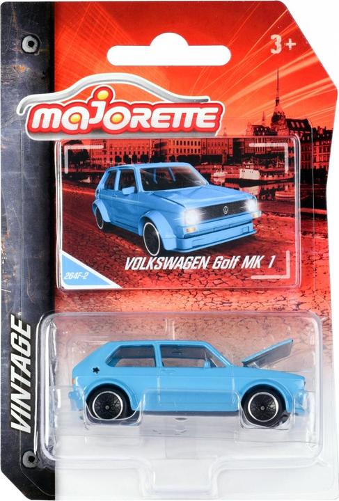 Actual product image Majorette Vintage VW Golf MK1, blue
