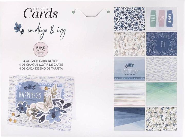 Image du produit American Crafts Jeu de cartes à motifs Indigo & Ivy 40 pièces (1 pcs)