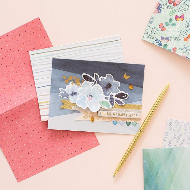 Image du produit American Crafts Jeu de cartes à motifs Indigo & Ivy 40 pièces (1 pcs)