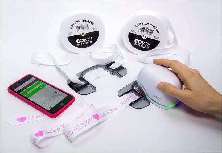 Actual product image Colop Cotton tape 15mmx25m
