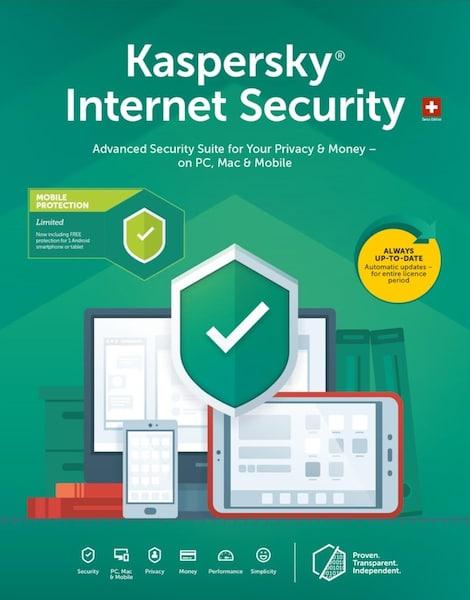 Produktbild Kaspersky Internet Security 5 Device (5 User, 12 Monate)