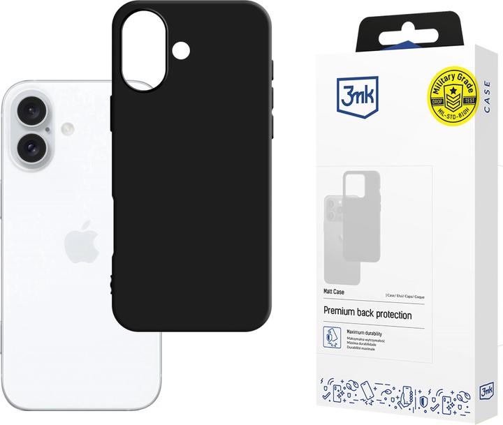 Immagine prodotto 3MK Custodia Matt iPhone 16 6.1" czarny/nero (Apple iPhone 16)