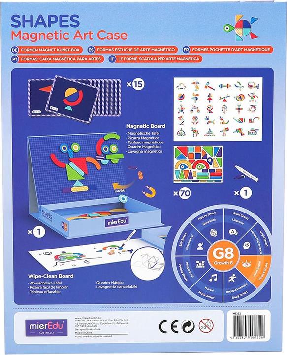 Actual product image mierEdu Magnetic Art Case - Shapes - (ME152) (70 x)