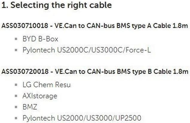 Actual product image Victron Energy VE.Can to CAN-bus BMS type B ASS030720050 Connection cable