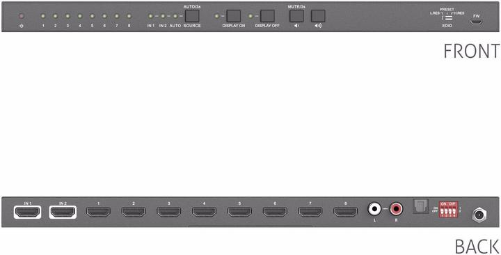 Produktbild Purelink Verteiler PT-SP-HD28DA HDMI Toslink Cinch