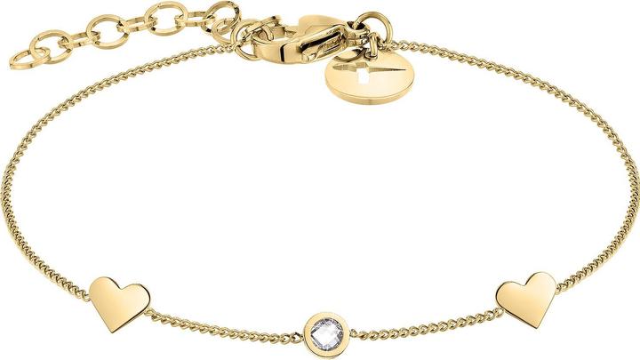 Tamaris Gentle gilded bracelet with hearts TJ-0041-B-21 (L) (17 cm, Edelstahl)