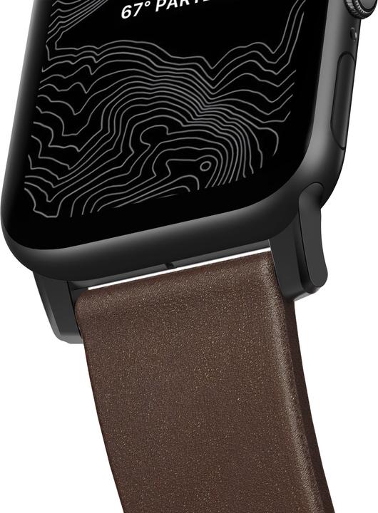 Produktbild Nomad Modern Connector Strap (44 mm, Edelstahl, Leder)