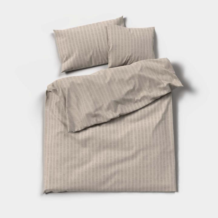 Produktbild Lotus Bettwaren Bettwäsche Satin Seersucker uni (Kopfkissenbezug, 65 x 65 cm)