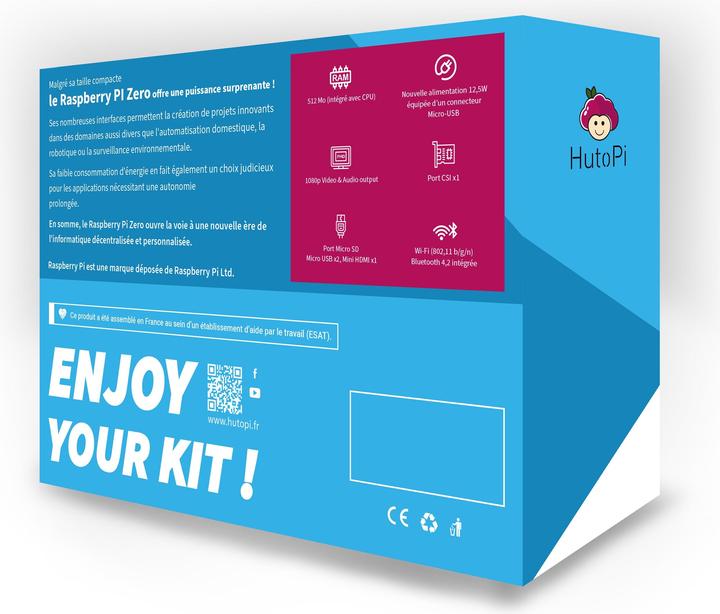 Produktbild HutoPi Raspberry Pi Zero 2WH - Starter Kit