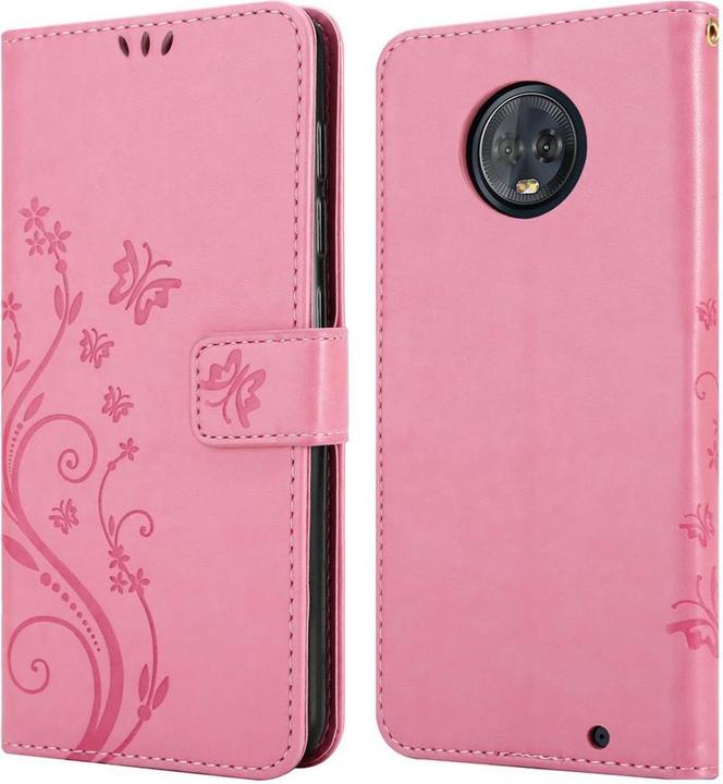 Image du produit Cadorabo Couverture du livre de fleurs (Motorola Moto G6 Plus)
