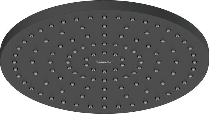 Actual product image Duravit Overhead shower 1 jet, 250 black matt (1 Beam types, 21 l/min)