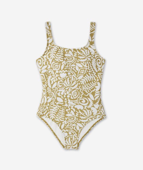 Produktbild Nabaiji Badeanzug Damen - Heva Joy Moti Poly grün (40, 42)