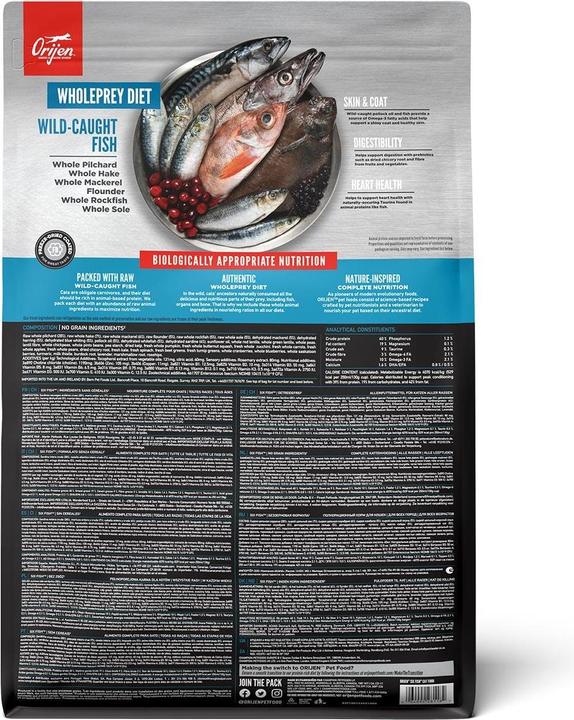 Produktbild Orijen Six Fish (Adult, Senior, Welpe + Kitten, 1 Stk., 1800 g)