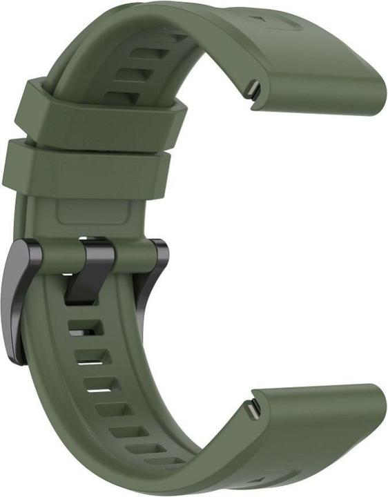 Image du produit OEM Strap Silicone strap for GARMIN FENIX 3 / 3HR / 5X / 6X / 6X Pro / 7X / 7X Pro dark green (4) (Silicone)