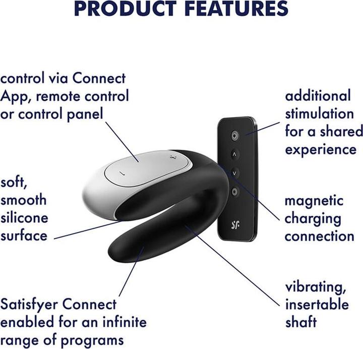 Actual product image Satisfyer Double Fun Partner Vibrator