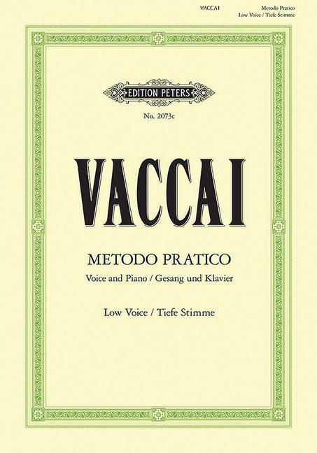 Produktbild Metodo Pratico di Canto Italiano (Deutsch, Italienisch, John Bernhoff, Nicola Vaccai, 2005)