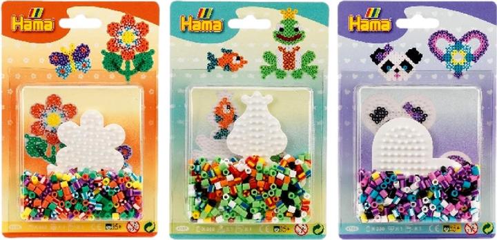 Actual product image Hama Beads midi "Stripe beads - Heart", in blister pack