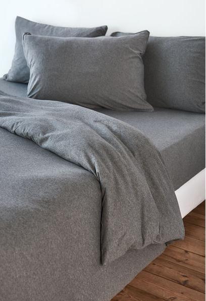 Image du produit Living Home Jersey mélangé uni (Set de linge de lit, 160 x 210 cm, 65 x 100 cm)