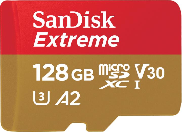 SanDisk Extreme (128 GB, microSDXC, U3, UHS-I)