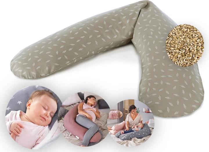 Immagine prodotto Theraline Cuscino per l'allattamento "The Original" con imbottitura in farro, inclusa la fodera 190 cm (190 cm)