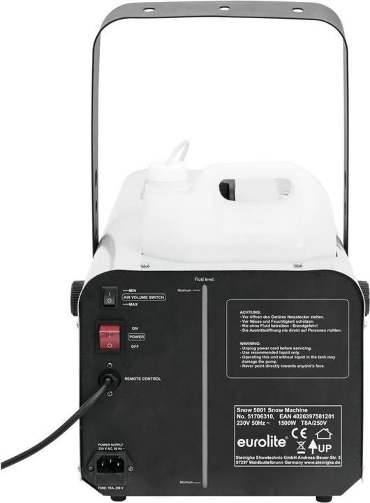 Actual product image Eurolite Snow snow machine (Snow machine)