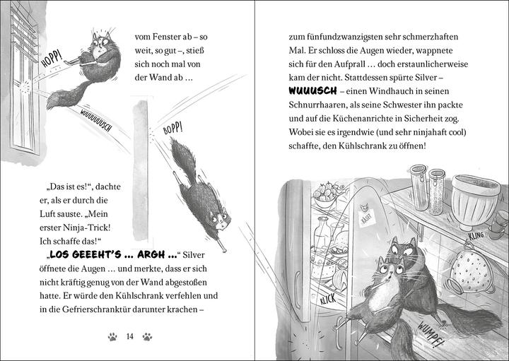 Immagine prodotto Ninja Cat (Band 2) - Meisterdieb auf der Flucht! (Tedesco, Dermot O'Leary, Tamara Reisinger, Nick East, Libri per bambini Loewe, 2023)