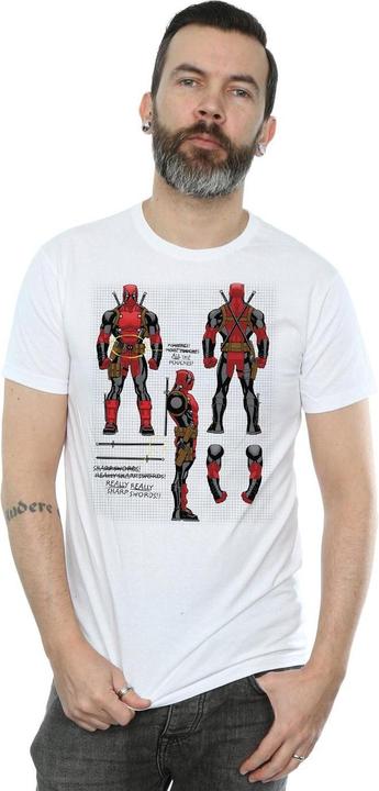 Immagine prodotto Deadpool Action Figure Plans Maglietta Uomo (XXL)