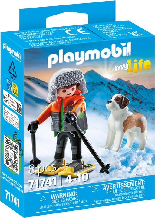 Immagine prodotto Playmobil Escursionista con cane San Bernardo (71741, Playmobil La mia vita)