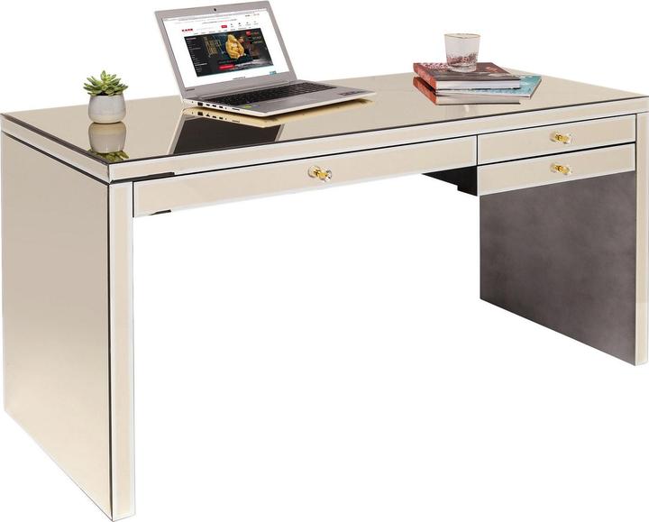 Image du produit Designlife Bureau Luxury champagne 140x60cm