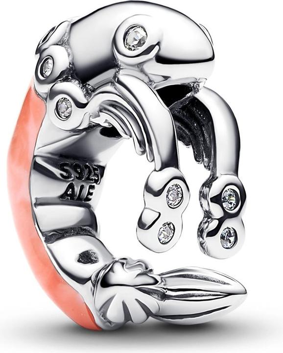 Pandora Garnelen-Charme (Silber 925, Emaille)