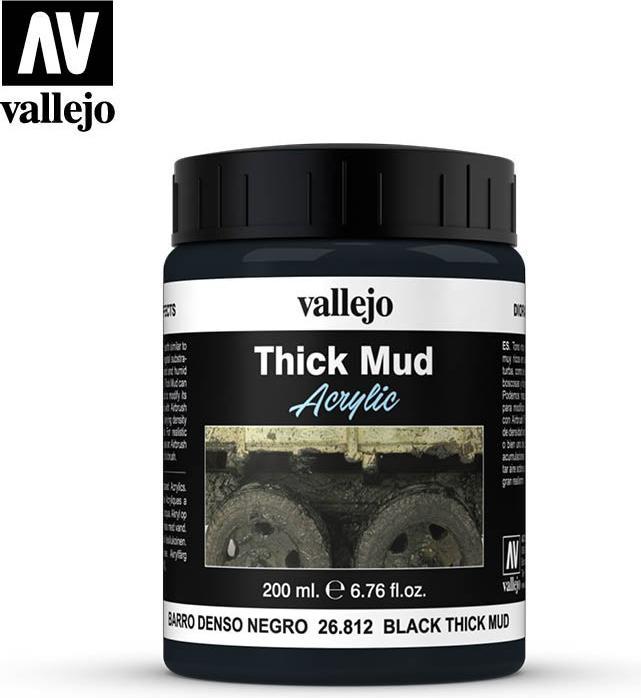 Produktbild AirbrushKing Black Thick Mud 200ml - Vallejo