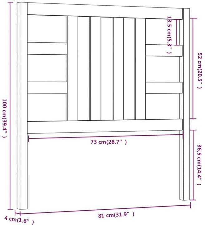 Produktbild VidaXL Lior (81 x 4 x 100 cm)