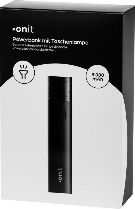 Immagine prodotto Onit Powerbank Flash Mini 3000 mAh (3000 mAh, 5 W, 10.80 Wh)