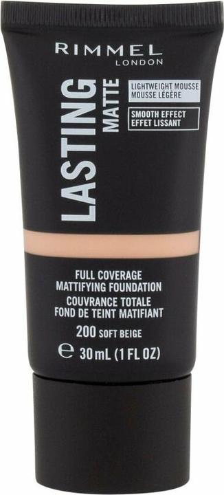 Produktbild Rimmel London LASTING MATTE foundation #200-soft beige (200 Soft Beige)