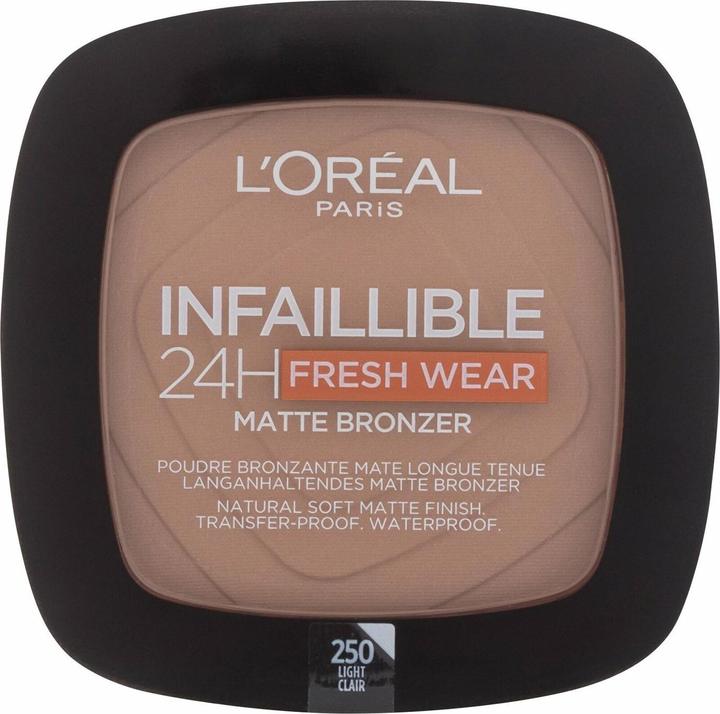 Image du produit L'Oréal Paris Infaillible 24H Fresh Wear Bronzer Matte (250 Lumière, Contour, 9 g)