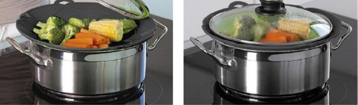 Image du produit Ibili Spritzschutzhaube Silikon Flexiform 29 cm Verhindert das Verschütten von Flüssigkeiten beim Kochen (Matières plastiques)