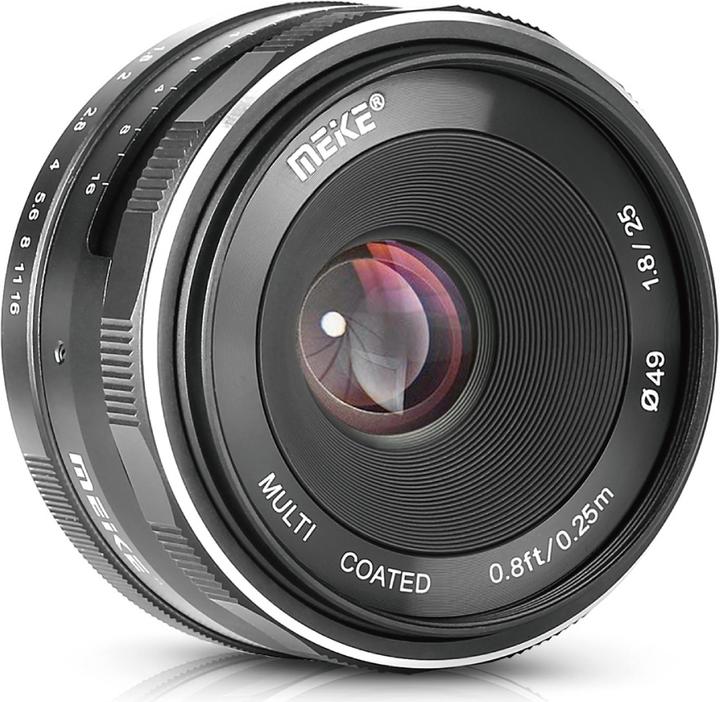 Image du produit Meike 25mm f/1.8-16, Sony E (Sony E, APS-C / DX)
