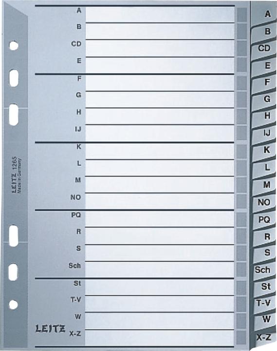 Nährwerte und Zutaten Leitz Register PP