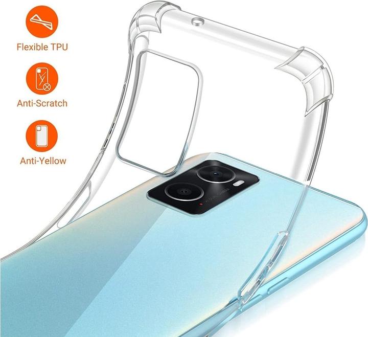 Produktbild Screenguard Oppo A96 4G Hülle Crystal Soft Airbag Bumper (Oppo A96)