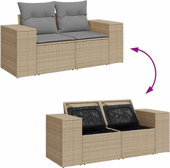 Produktbild VidaXL 10-tlg. Garten-Lounge-Set mit Kissen